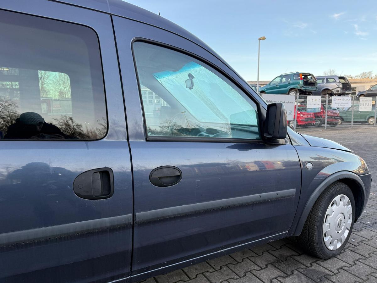 Opel Combo C original T&uuml;r vorn rechts Z168 Metroblau Rohbau BJ06